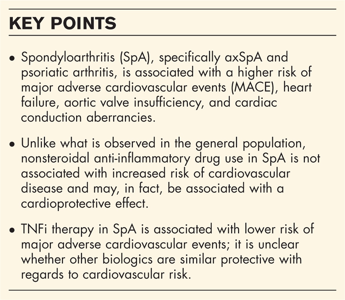 Cardiovascular disease in spondyloarthritis: a narrative review of risk factors and the effect of treatments