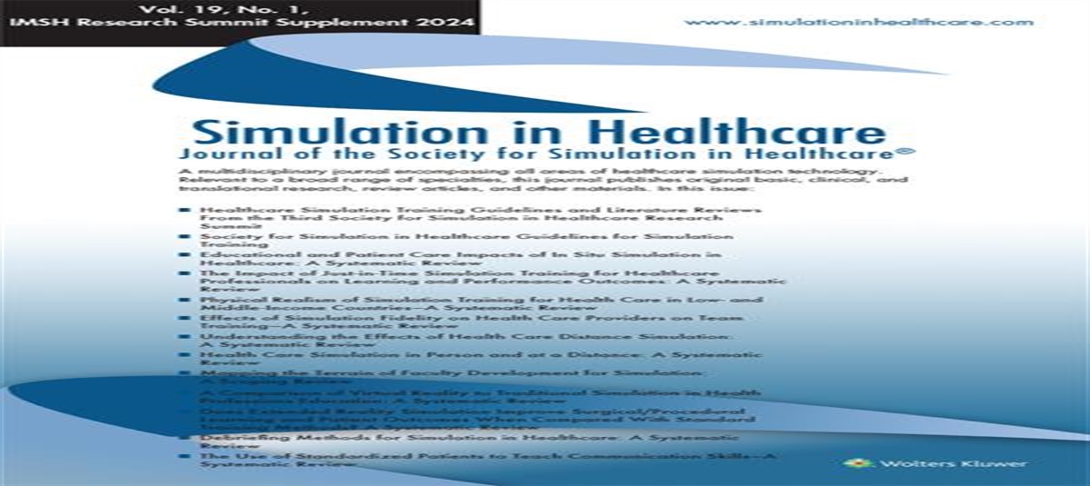 Society for Simulation in Healthcare Guidelines for Simulation Training