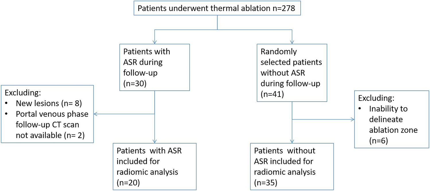 Machine learning-based radiomic analysis and growth visualization for ablation site recurrence diagnosis in follow-up CT