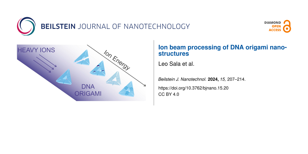 Ion beam processing of DNA origami nanostructures