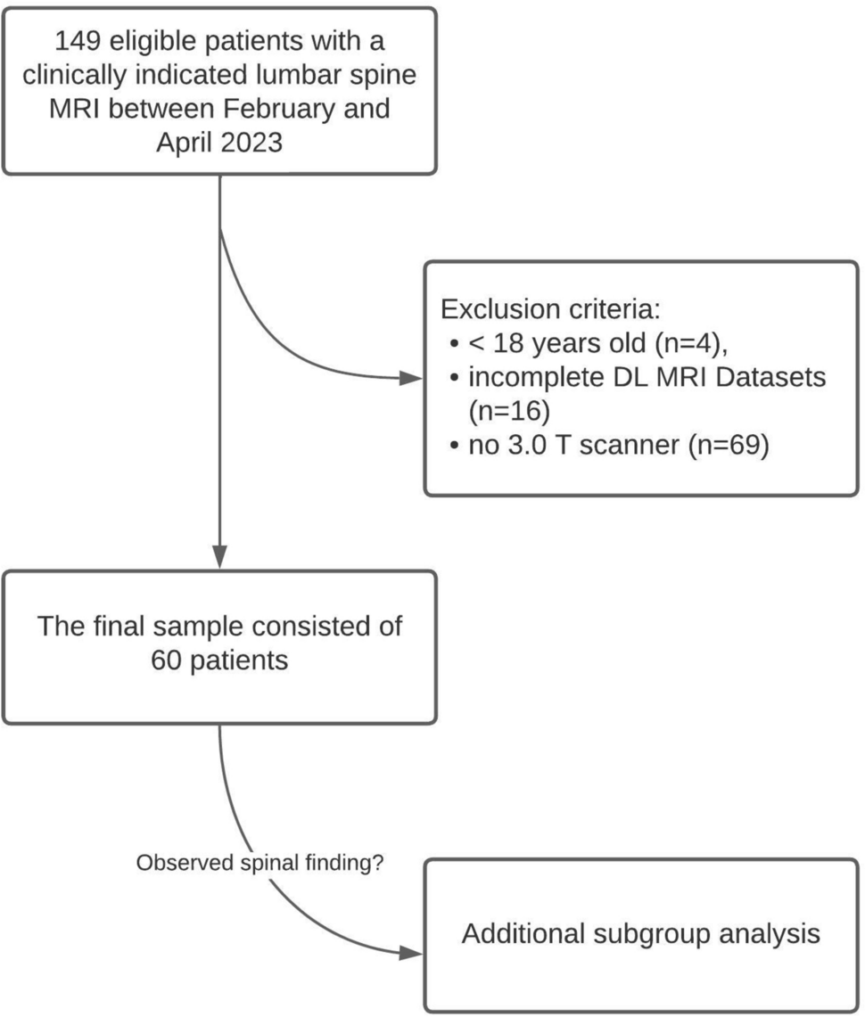 Deep learning-accelerated image reconstruction in back pain-MRI imaging: reduction of acquisition time and improvement of image quality