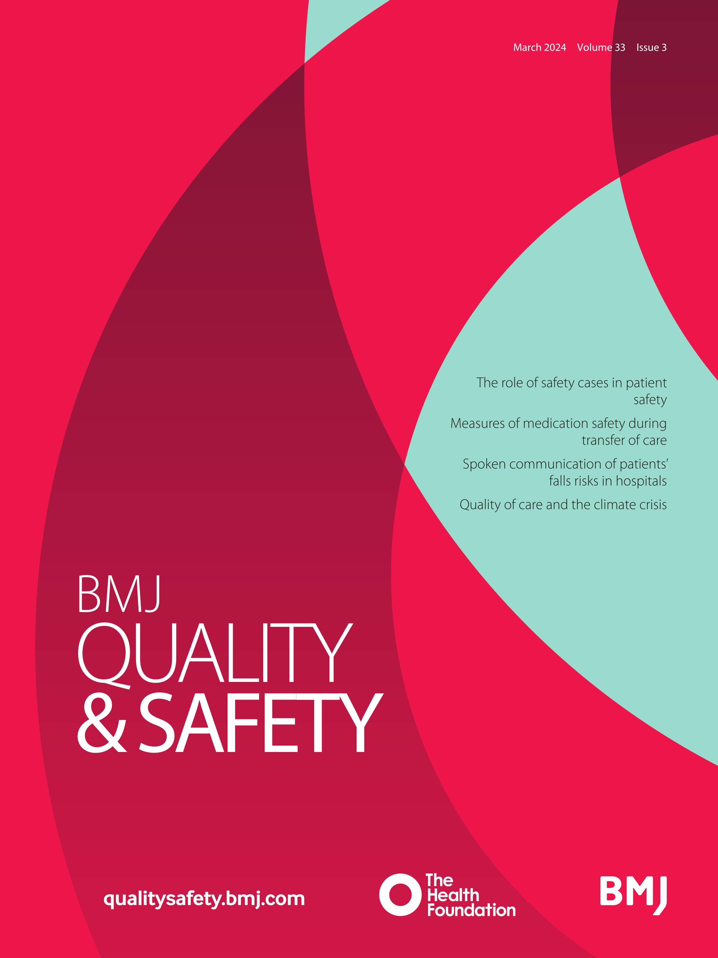 Our mission and how we hope to move the field forward: statement from the BMJ Quality & Safety senior editorial team 2023
