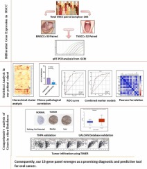 Up-regulation of Extracellular-matrix and Inflammation related genes in Oral squamous cell carcinoma