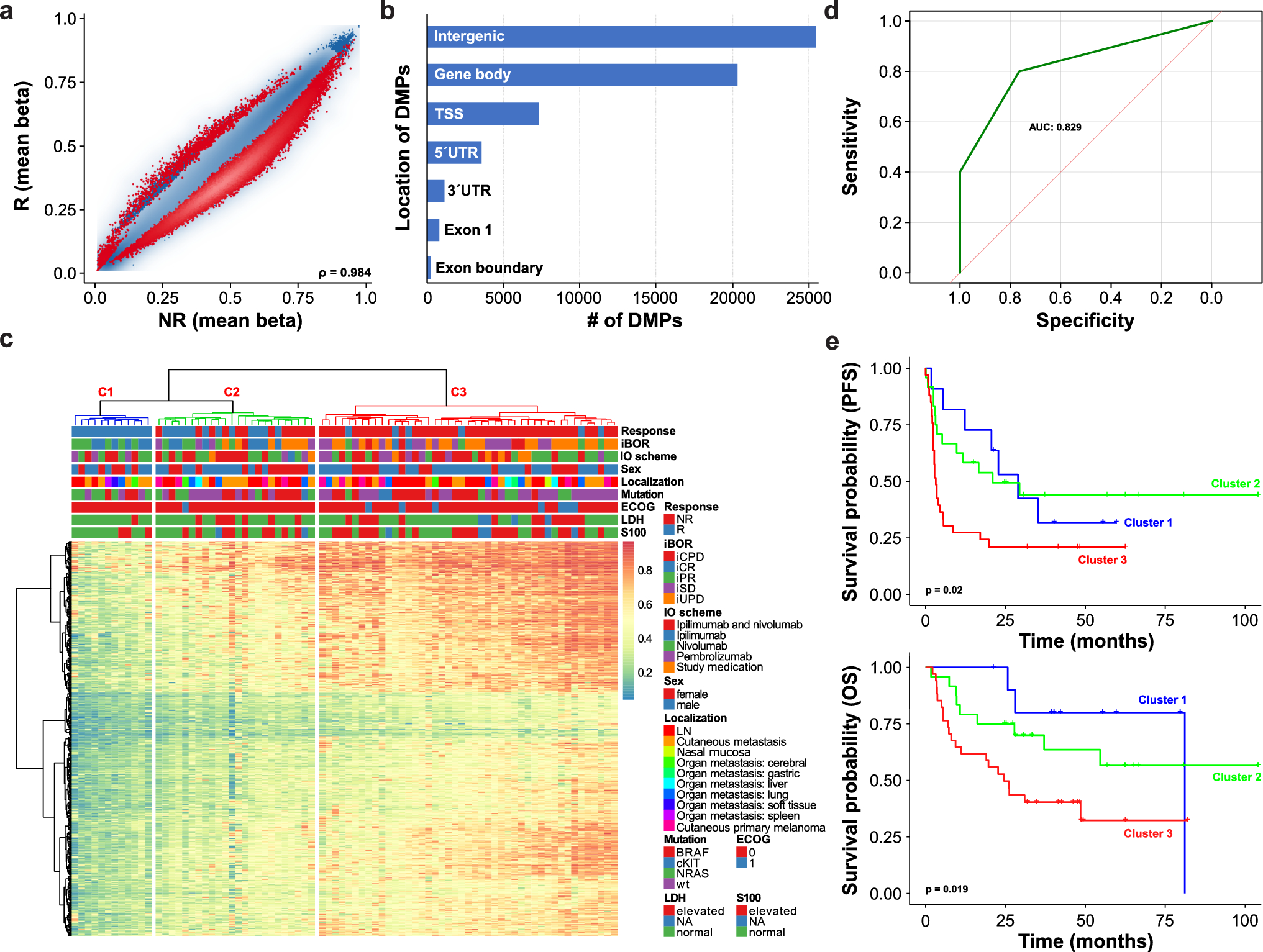 DNA Methylation Signatures Correlate with Response to Immune Checkpoint Inhibitors in Metastatic Melanoma
