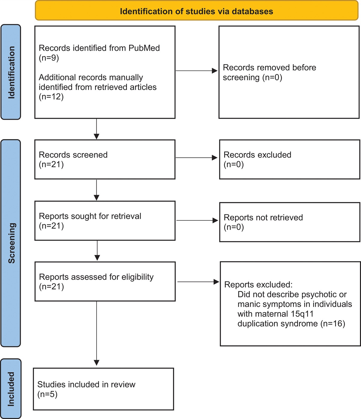 Maternal 15q11.2-q13.1 duplication syndrome-associated psychosis and mania: a new case and review of the literature