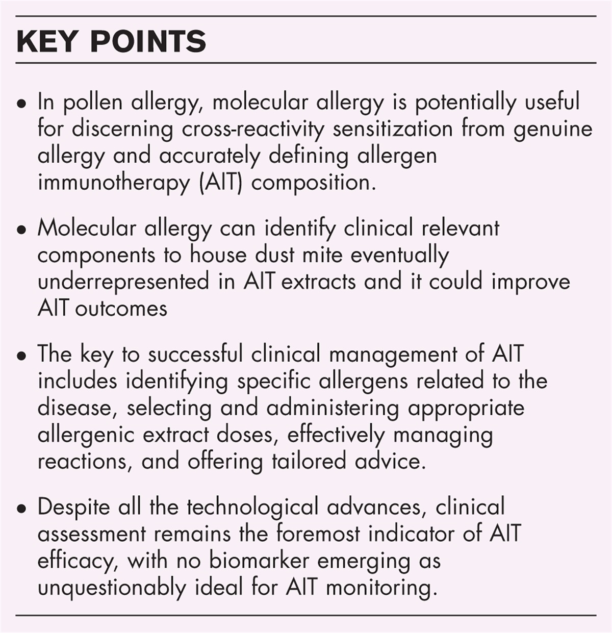 Is allergen immunotherapy a model of personalized treatment in pediatric respiratory allergy?