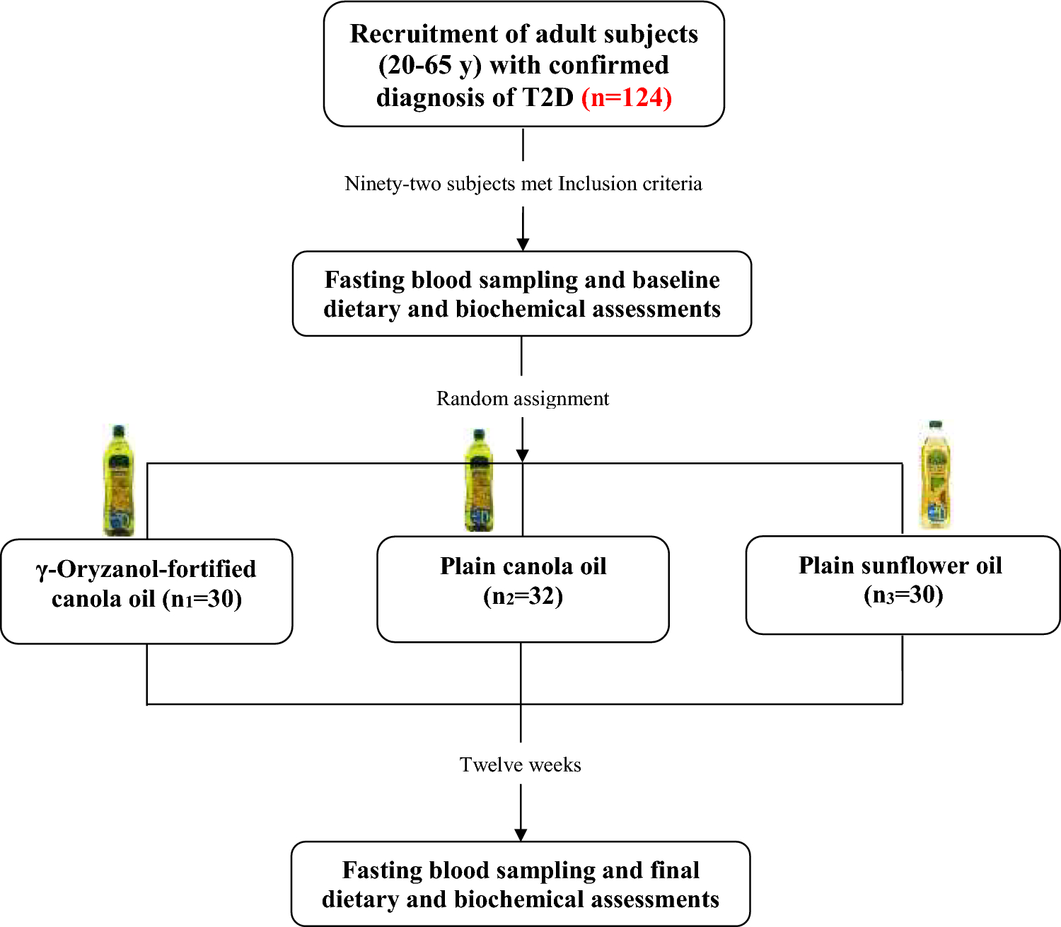 Added γ-oryzanol boosted anti-inflammatory effects of canola oil in adult subjects with type 2 diabetes: a randomized controlled clinical trial