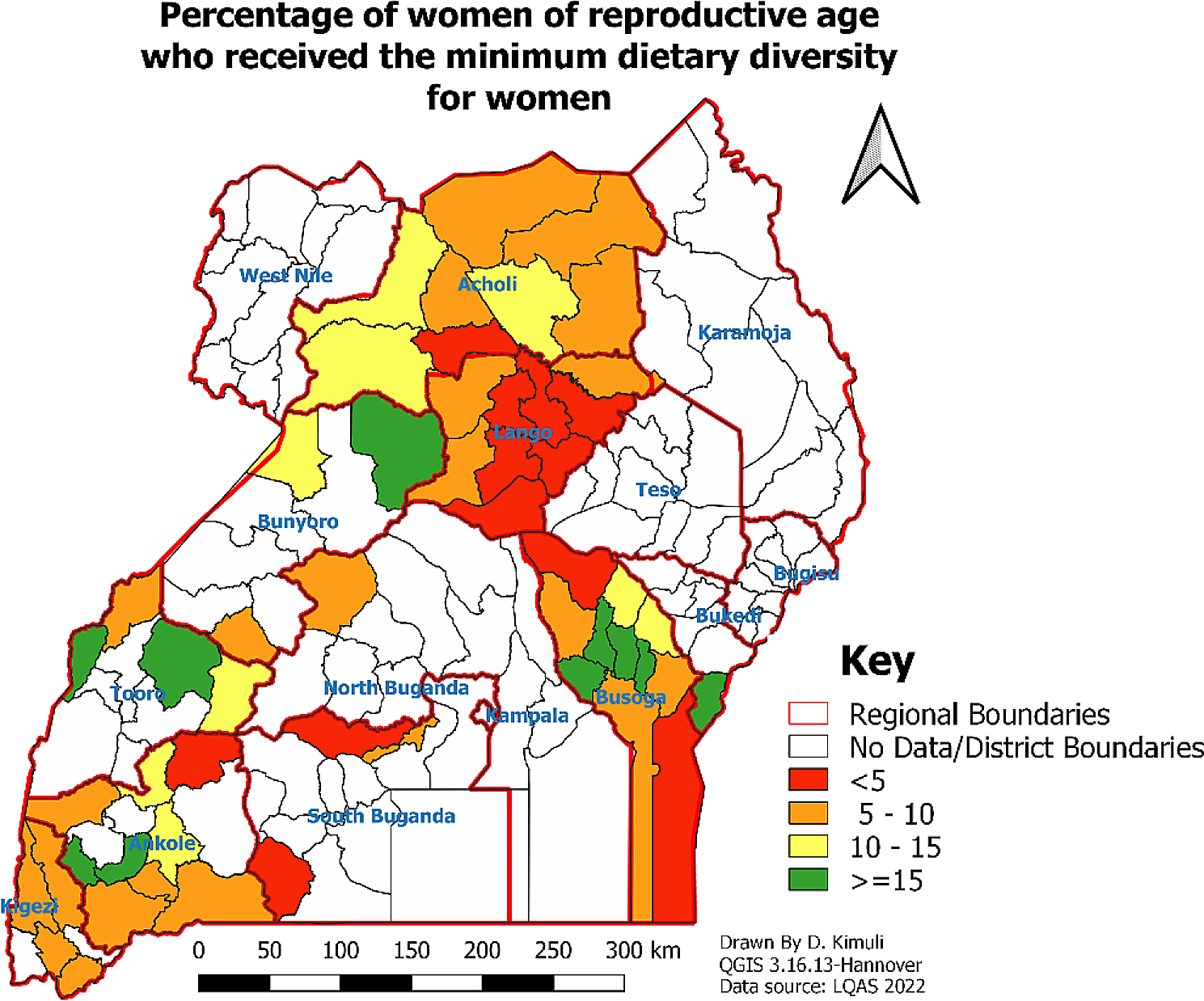 Prevalence and determinants of minimum dietary diversity for women of reproductive age in Uganda