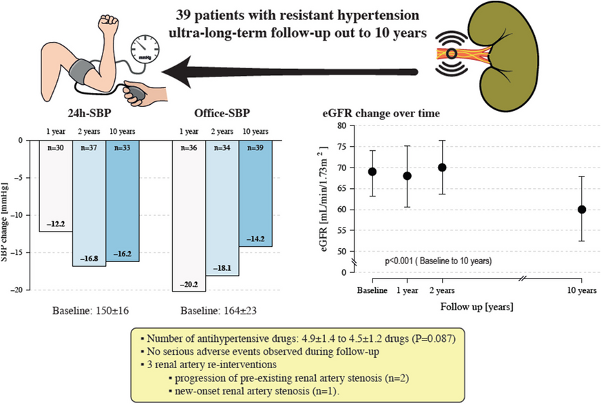 Ultra-long-term efficacy and safety of catheter-based renal denervation in resistant hypertension: 10-year follow-up outcomes