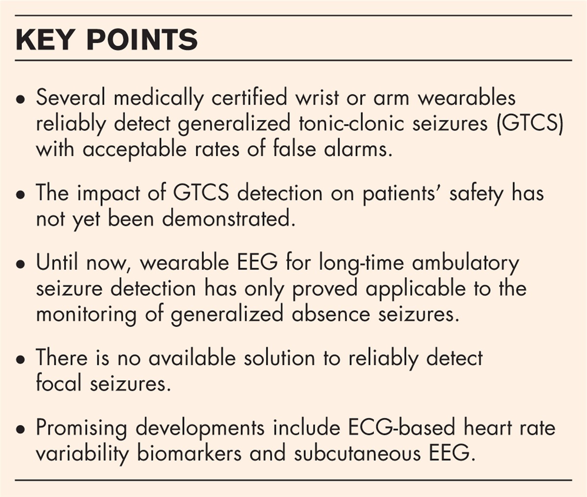 Ambulatory seizure detection