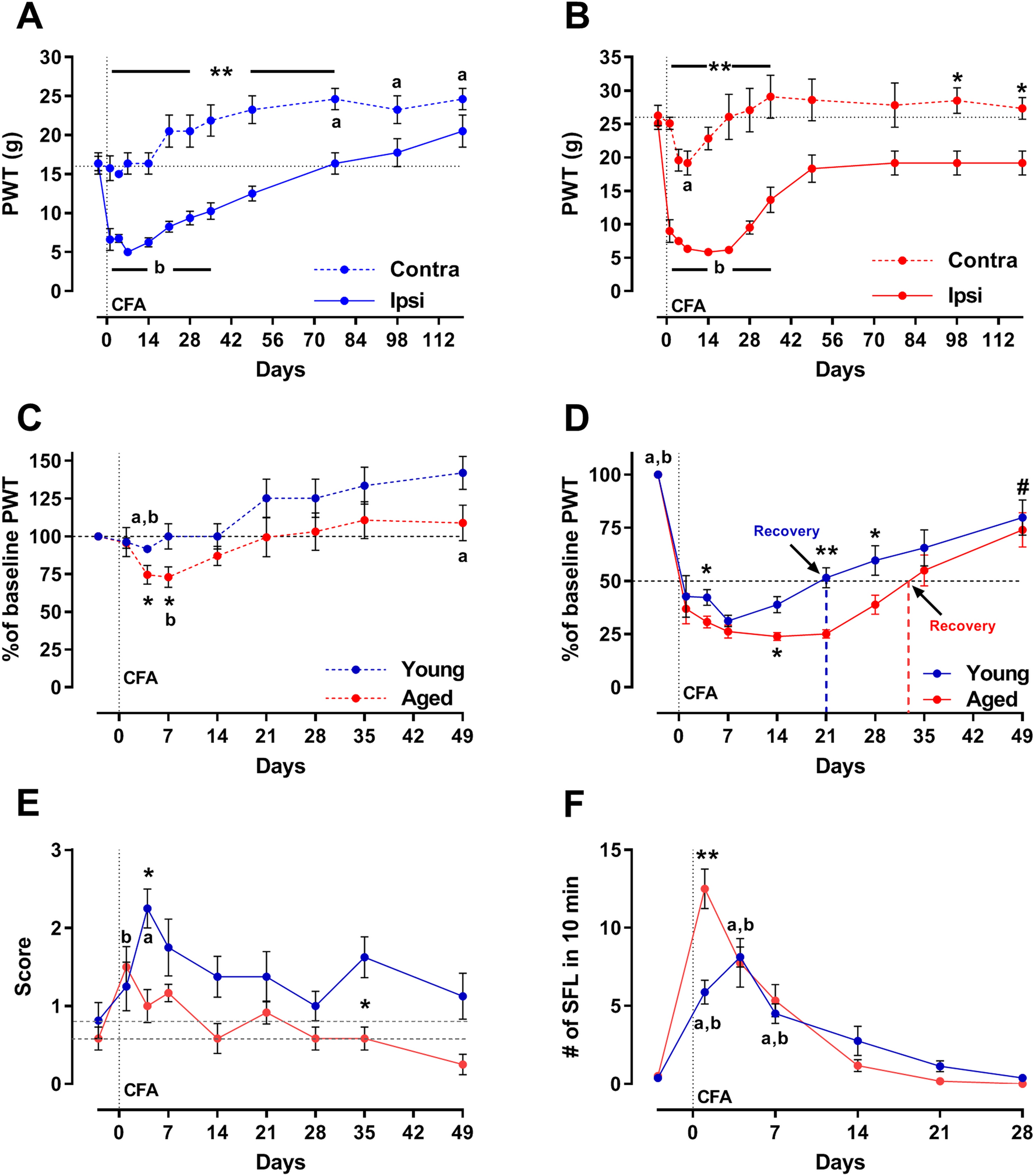 Complex alterations in inflammatory pain and analgesic sensitivity in young and ageing female rats: involvement of ASIC3 and Nav1.8 in primary sensory neurons