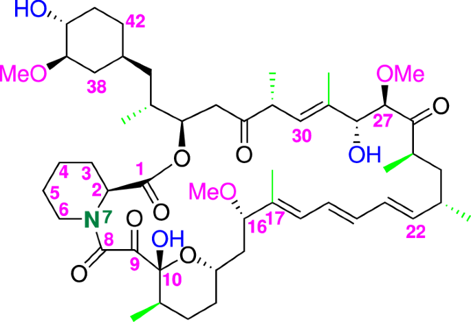 Structure of prolylrapamycin: confirmation through a revised and detailed NMR assignment study