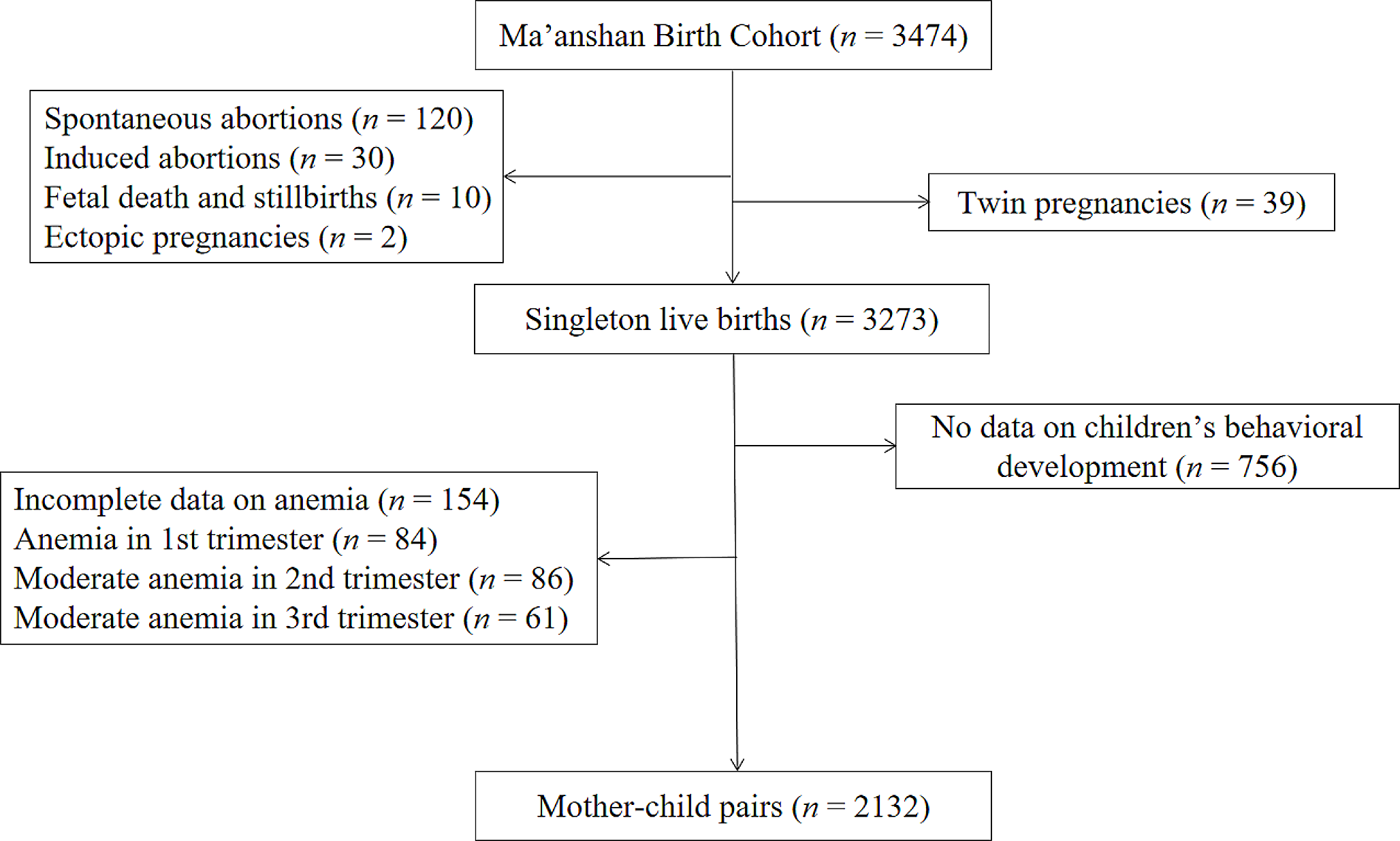 Sex-specific association between maternal mild anemia and children’s behavioral development: a birth cohort study