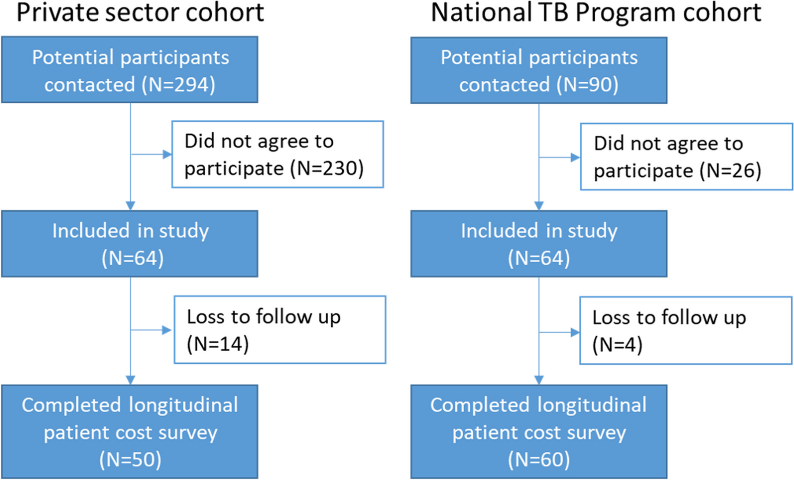 Is convenience really king? Comparative evaluation of catastrophic costs due to tuberculosis in the public and private healthcare sectors of Viet Nam: a longitudinal patient cost study