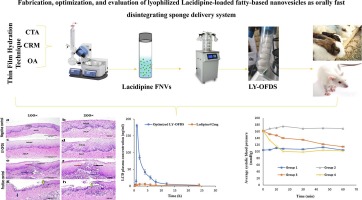 Fabrication, optimization, and evaluation of lyophilized lacidipine-loaded fatty-based nanovesicles as orally fast disintegrating sponge delivery system