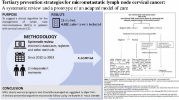 Tertiary prevention strategies for micrometastatic lymph node cervical cancer: A systematic review and a prototype of an adapted model of care