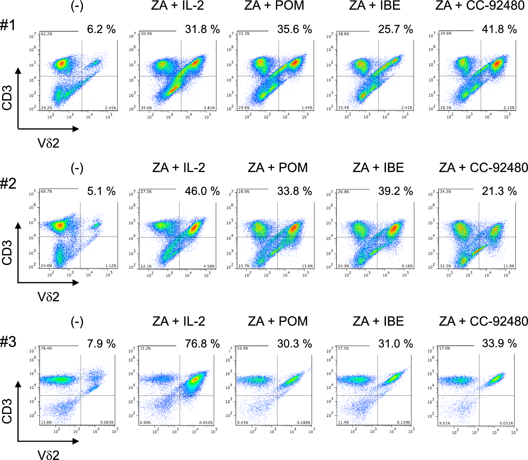 Ex vivo expansion and activation of Vγ9Vδ2 T cells by CELMoDs in combination with zoledronic acid