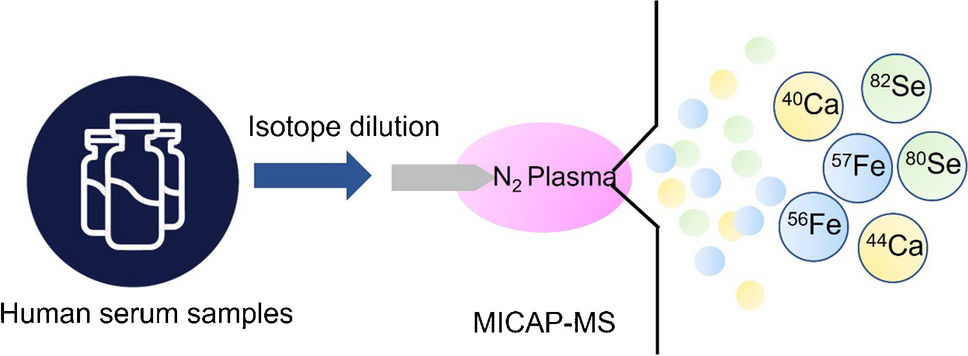 Determination of calcium, iron, and selenium in human serum by isotope dilution analysis using nitrogen microwave inductively coupled atmospheric pressure plasma mass spectrometry (MICAP-MS)