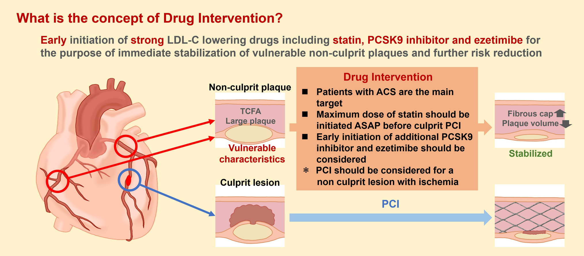 Drug intervention as an emerging concept for secondary prevention in patients with coronary disease