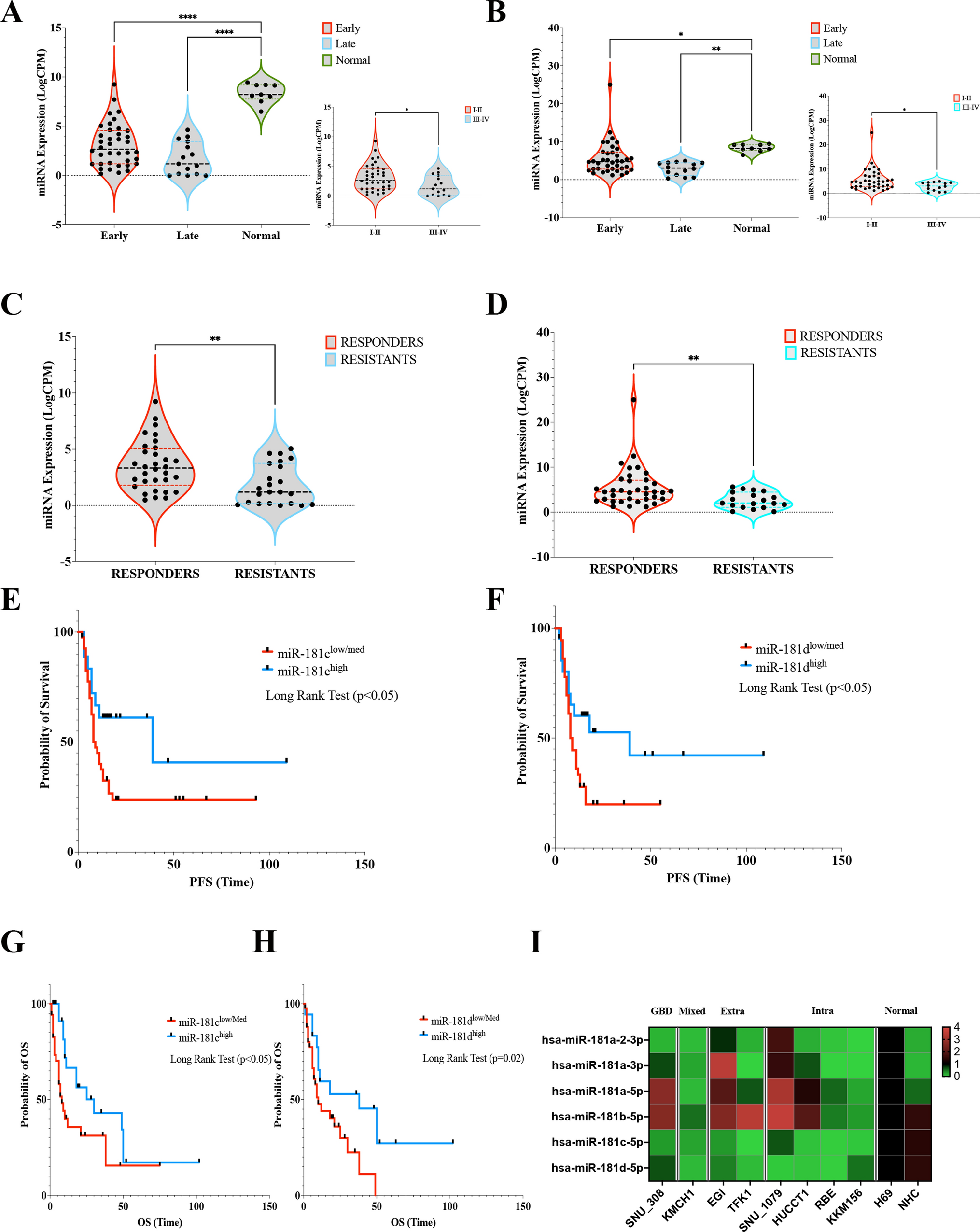 A MiR181/Sirtuin1 regulatory circuit modulates drug response in biliary cancers