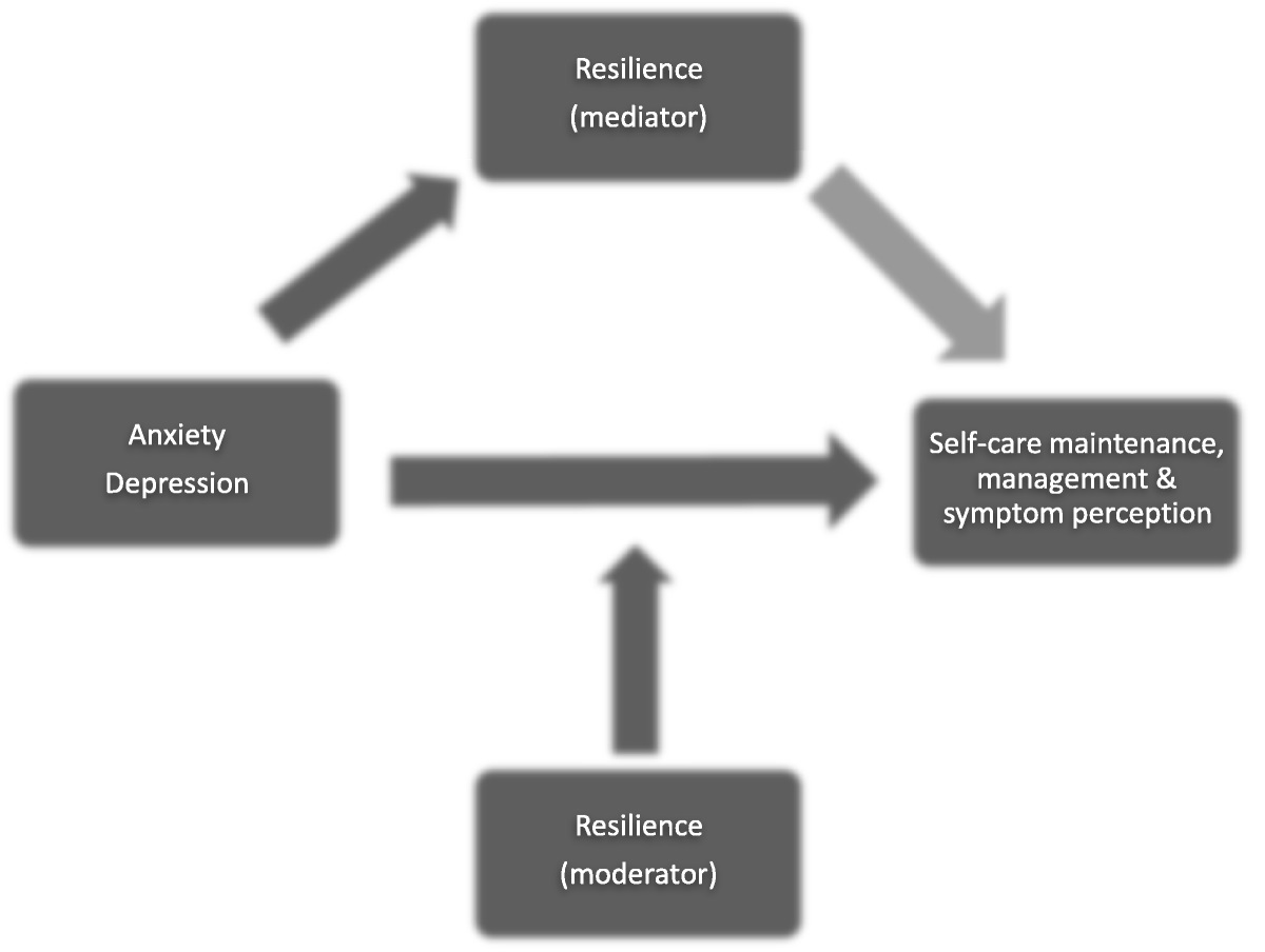 Depression, Anxiety, and Resilience: The Association of Emotions With Self-care in Patients With Heart Failure