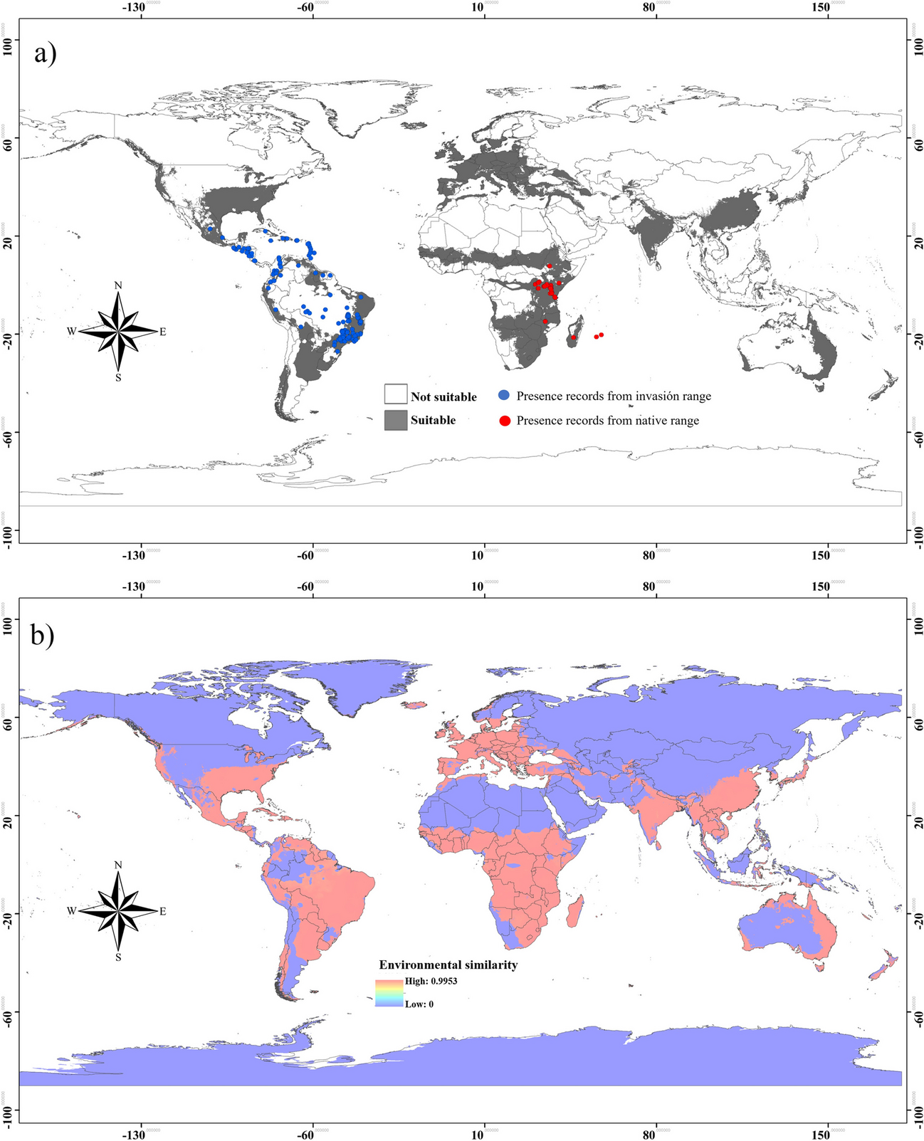 Identifying Areas of Invasion Risk and Changes in the Ecological Niche Occupied by the Coffee Leaf Miner Leucoptera coffeella (Lepidoptera: Lyonetiidae)