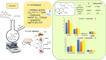 Discovery of a new class of potent pyrrolo[3,4-c]quinoline-1,3-diones based inhibitors of human dihydroorotate dehydrogenase: Synthesis, pharmacological and toxicological evaluation