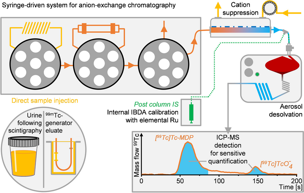 Quantification of [99Tc]TcO4- in urine by means of anion-exchange chromatography–aerosol desolvation nebulization–inductively coupled plasma–mass spectrometry