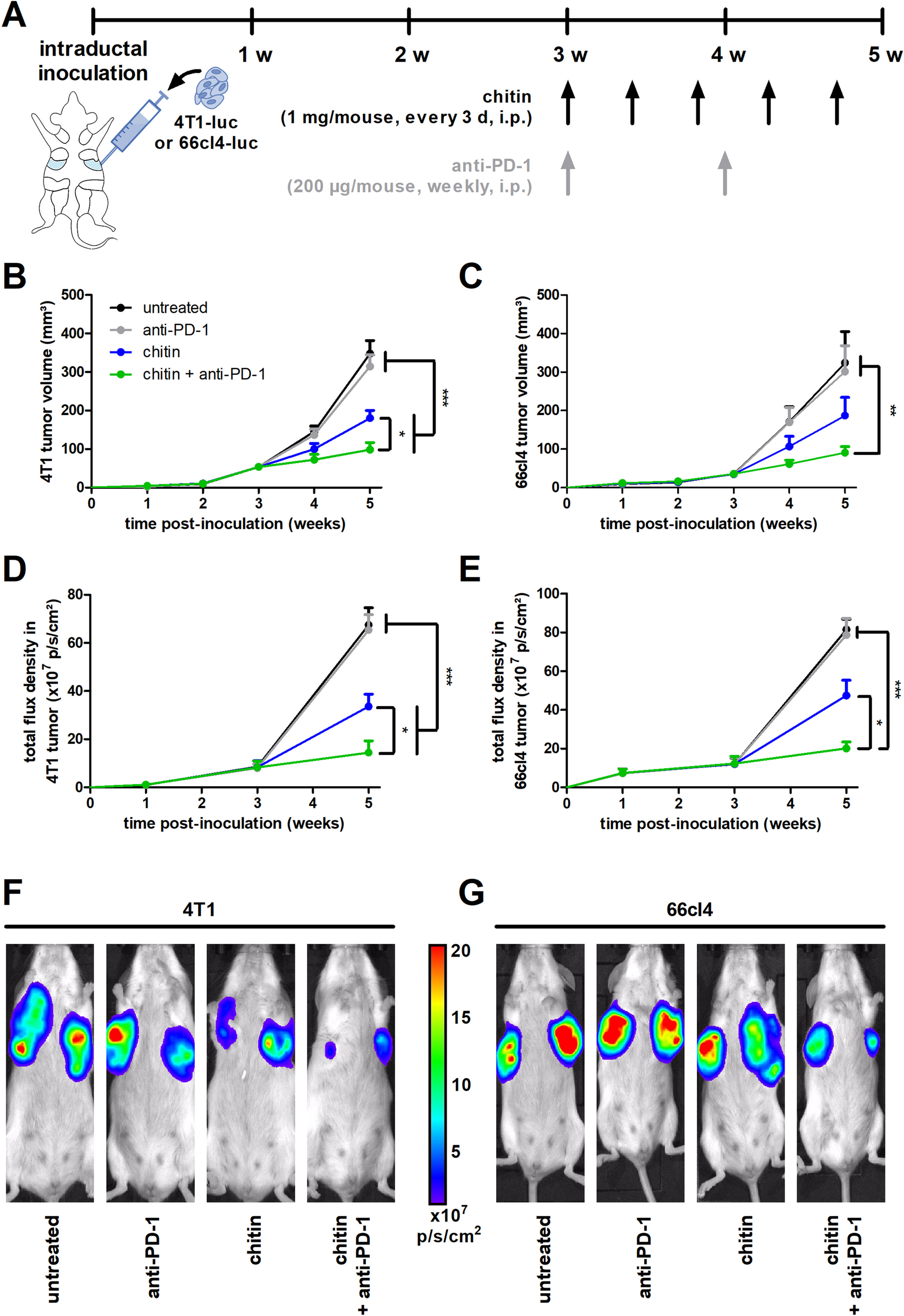 Chitin-mediated blockade of chitinase-like proteins reduces tumor immunosuppression, inhibits lymphatic metastasis and enhances anti-PD-1 efficacy in complementary TNBC models
