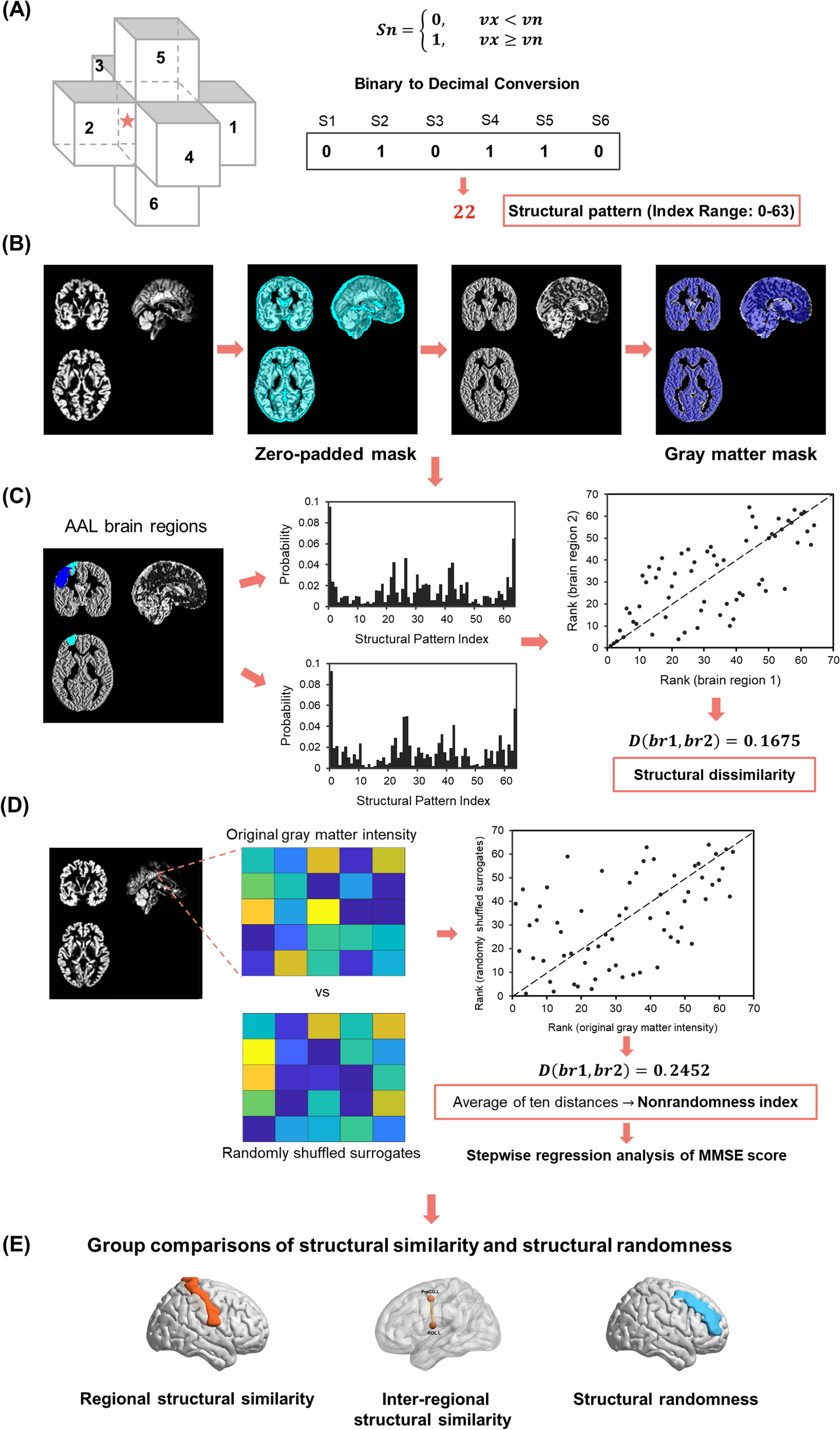 Exploring morphological similarity and randomness in Alzheimer’s disease using adjacent grey matter voxel-based structural analysis