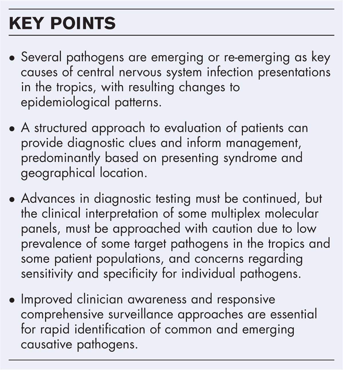 Central nervous system infections in the tropics