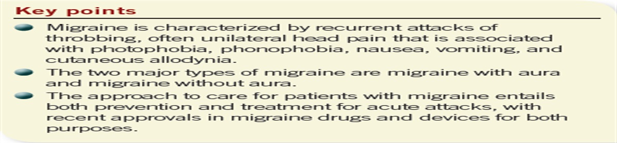 An update on migraine: Current and new treatment options