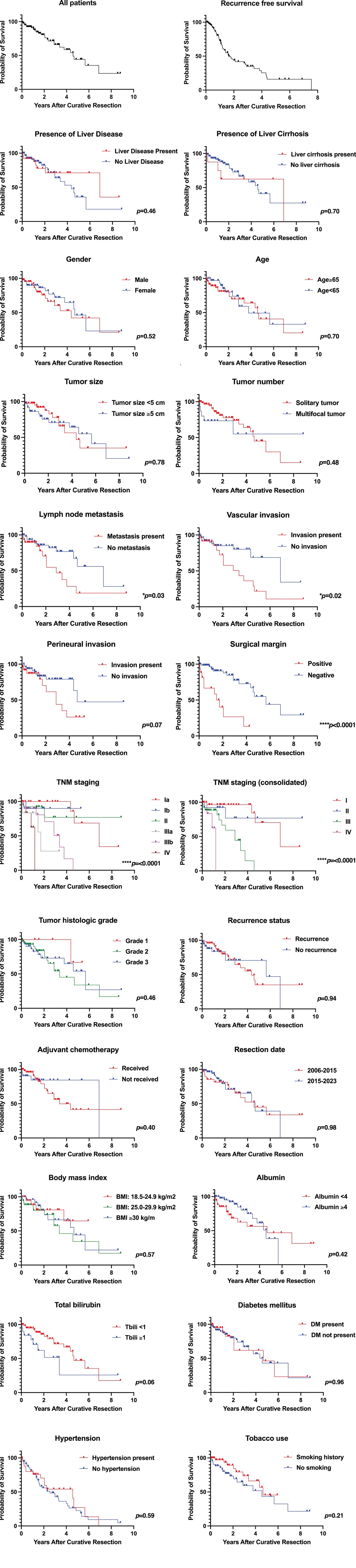 An assessment of risk factors for recurrence and survival for patients undergoing liver resection for intrahepatic cholangiocarcinoma