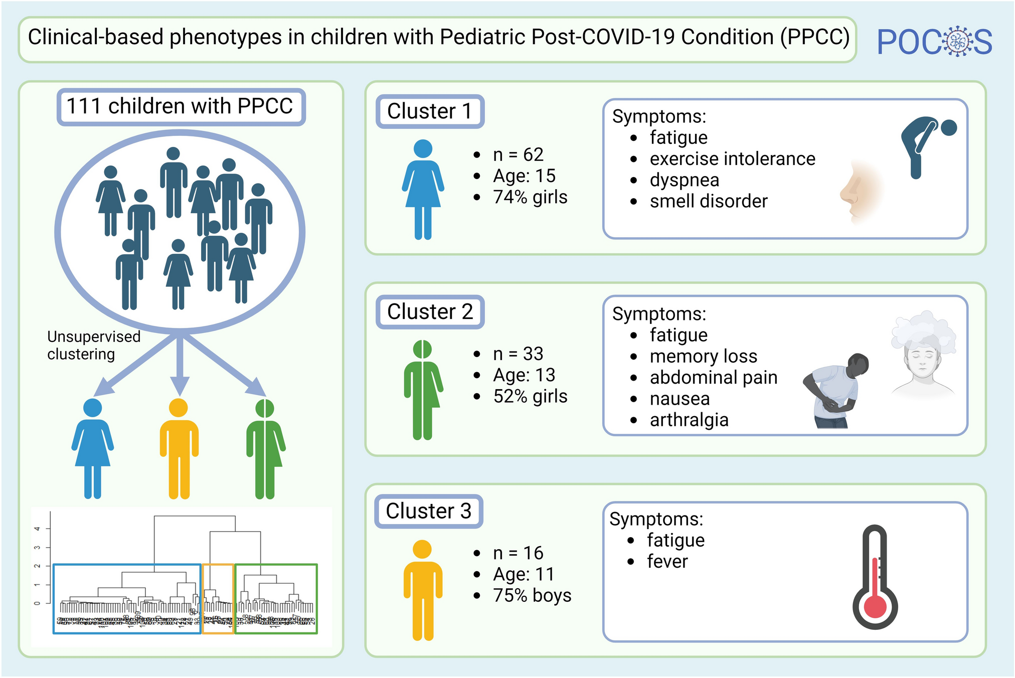 Clinical-based phenotypes in children with pediatric post-COVID-19 condition