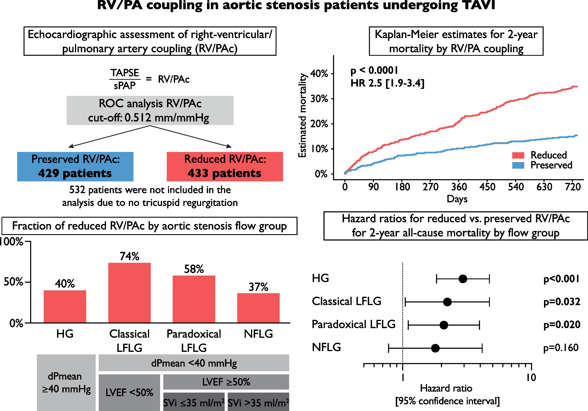 Right ventricular to pulmonary artery coupling in patients with different types of aortic stenosis undergoing TAVI