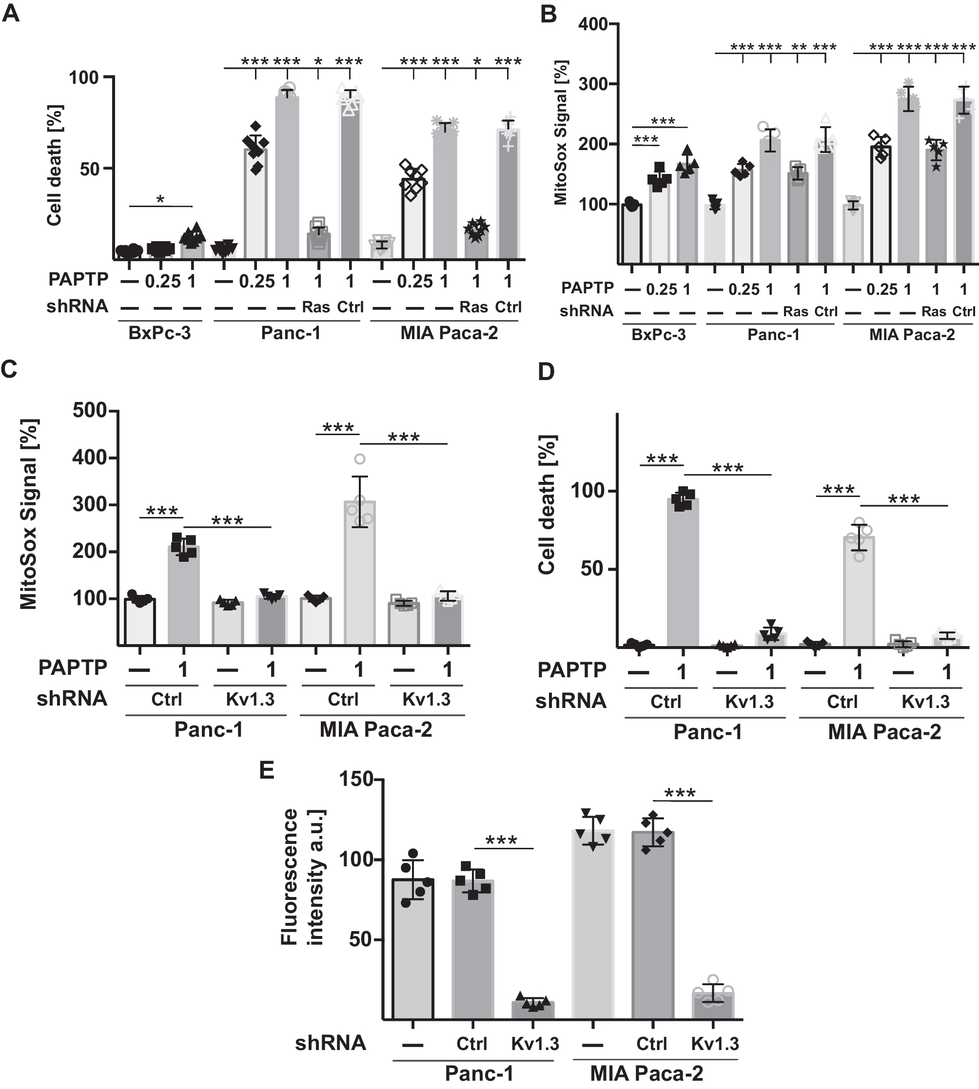 Sphingosine is involved in PAPTP-induced death of pancreas cancer cells by interfering with mitochondrial functions