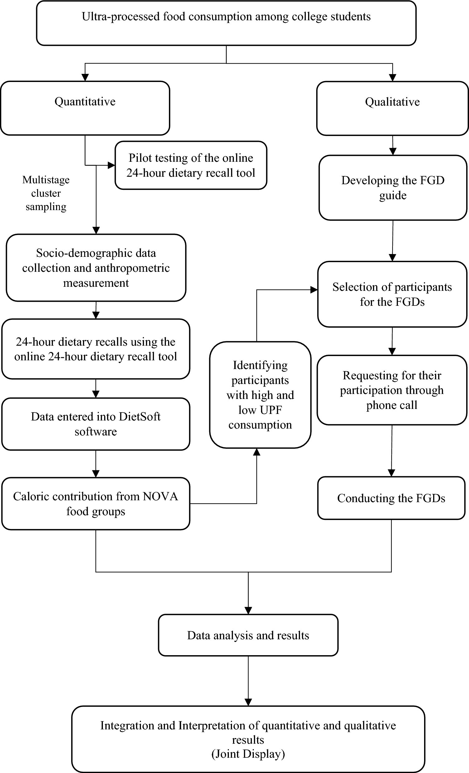Influence of ultra-processed food in the diet of South Indian young adults: an explanatory mixed method study