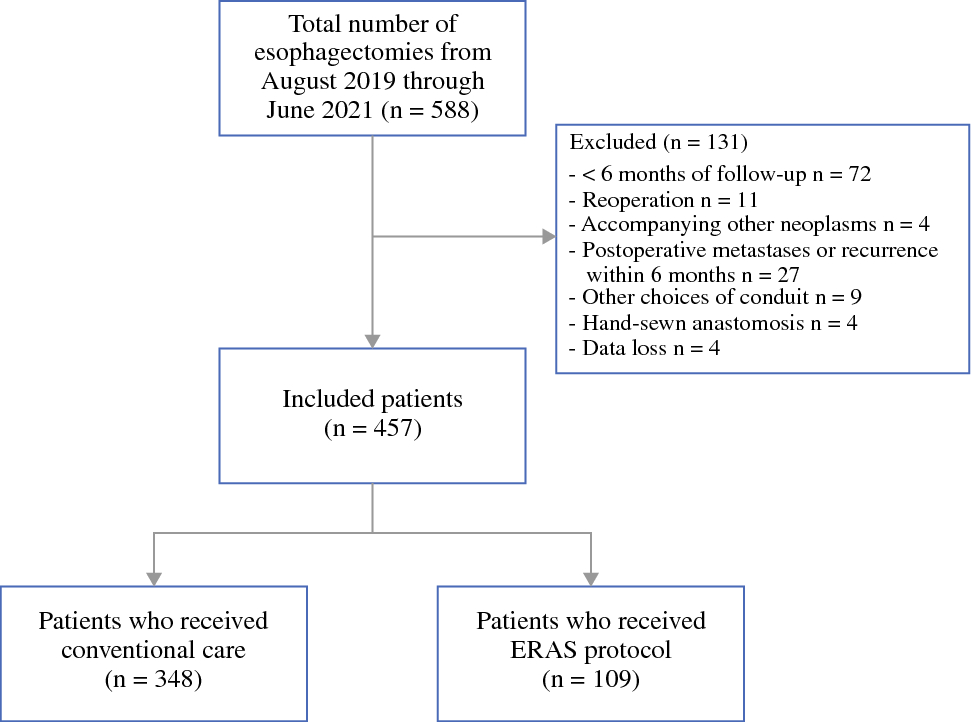 Enhanced Recovery Protocol Versus Conventional Care in Patients Undergoing Esophagectomy for Cancer: Advantages in Clinical and Patient-Reported Outcomes