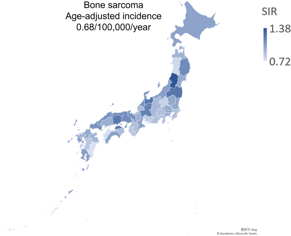 Statistics of bone sarcoma in Japan: report from the population-based cancer registry in Japan