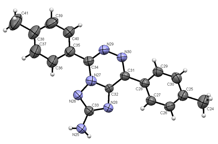 Synthesis of 1,2,4-Triazolo[1,5-d][1,2,4]triazine-2-amines by Thermolysis of 1H-Tetrazol-5-amine with 1,2,4-Triazine-5-carbonitriles