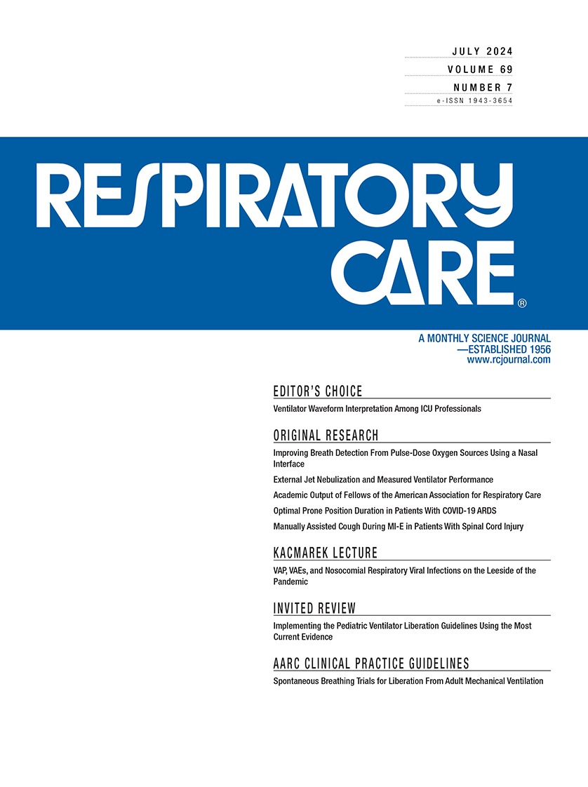 AARC Clinical Practice Guideline: Spontaneous Breathing Trials for Liberation From Adult Mechanical Ventilation