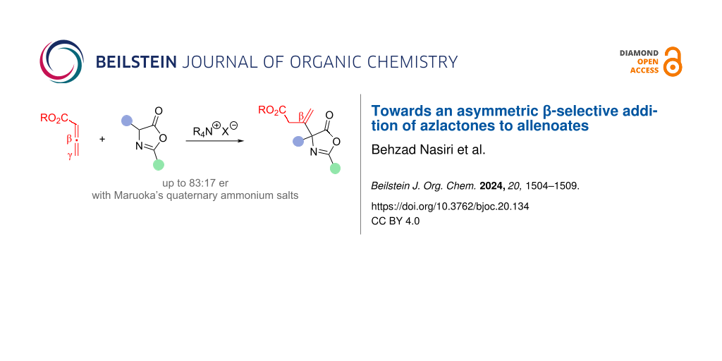 Towards an asymmetric β-selective addition of azlactones to allenoates