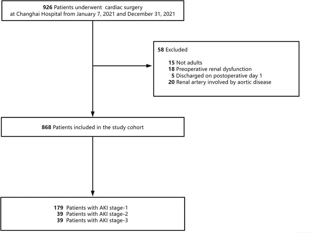 The incidence, risk factors, and prognosis of acute kidney injury in patients after cardiac surgery