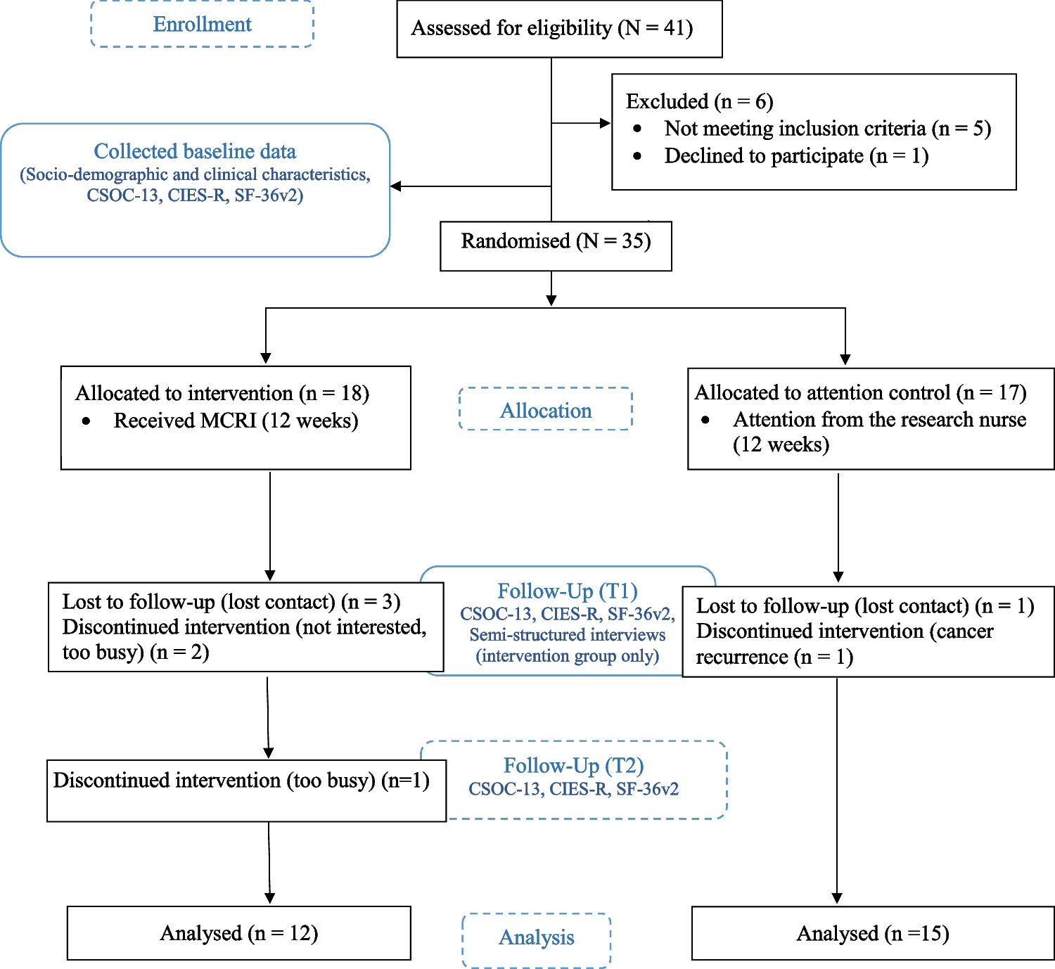 A multimodal cancer rehabilitation programme promoting sense of coherence for women treated for female reproductive cancers: a pilot randomised controlled trial