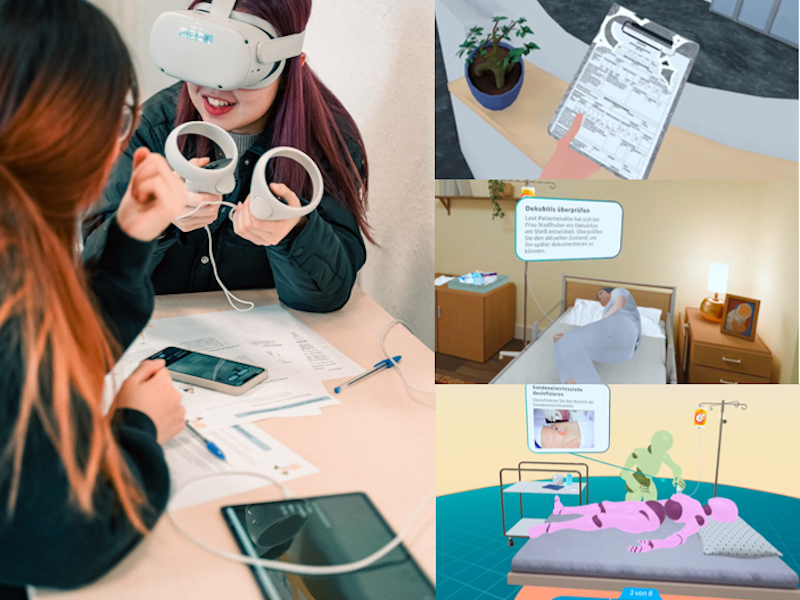 Use and Design of Virtual Reality–Supported Learning Scenarios in the Vocational Qualification of Nursing Professionals: Scoping Review