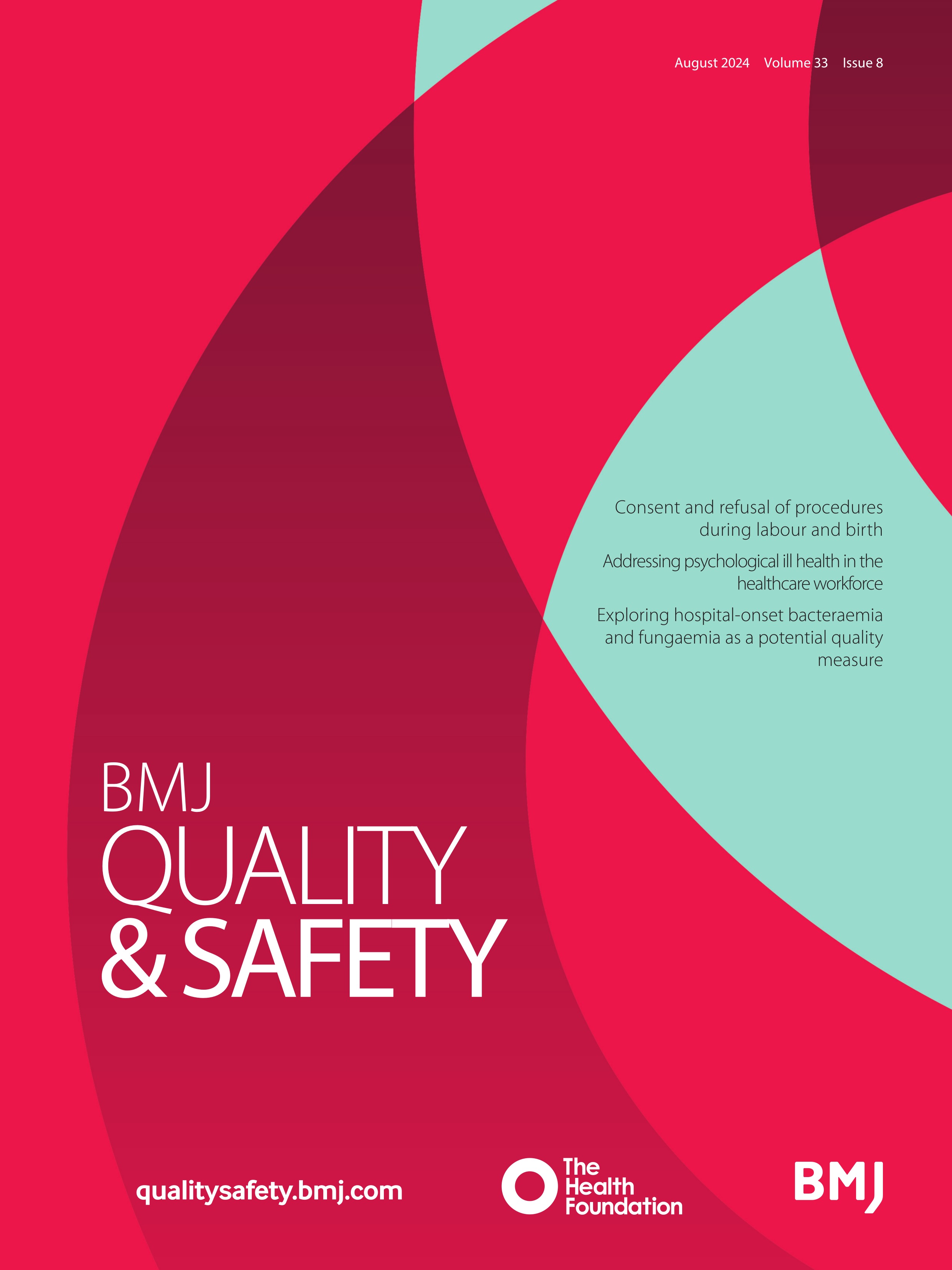 Is hospital-onset bacteraemia and fungaemia an actionable quality measure?