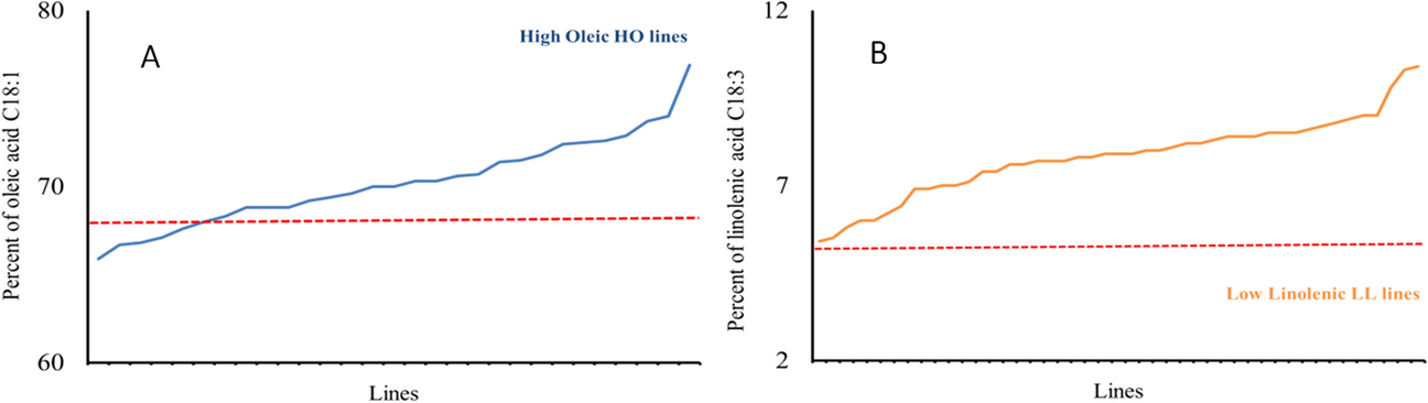 HO-CR and HOLL-CR: new forms of winter oilseed rape (Brassica napus L.) with altered fatty acid composition and resistance to selected pathotypes of Plasmodiophora brassicae (clubroot)