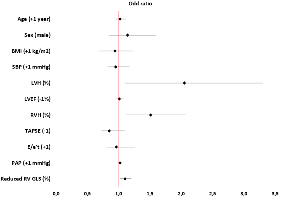 The Relationship Between Right Ventricular Longitudinal Strain and Adverse Outcome in Hypertensive Patients: 10-year Follow-up