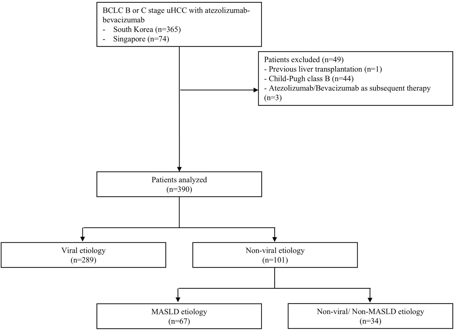 Impact of Etiology on Efficacy Outcomes with Atezolizumab Plus Bevacizumab in Patients with Advanced Hepatocellular Carcinoma: A Multinational Retrospective Analysis in Asia-Pacific