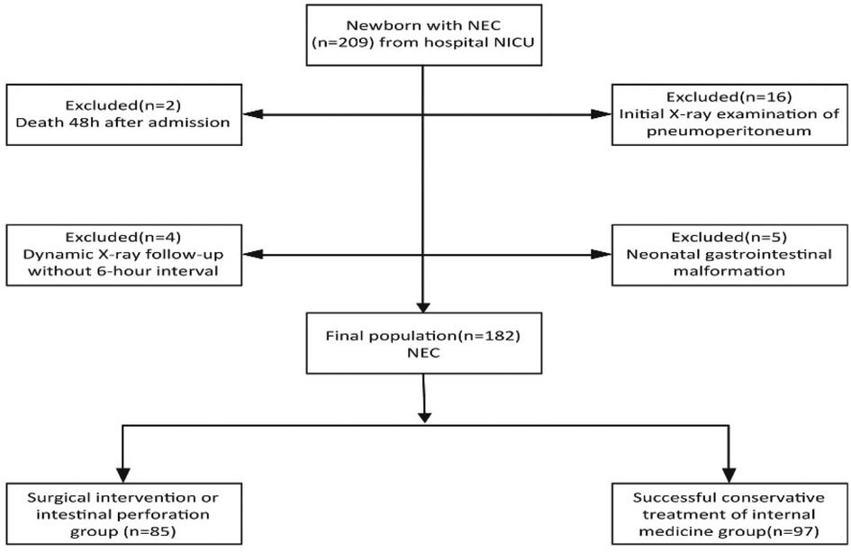 Construction and evaluation of a risk model for adverse outcomes of necrotizing enterocolitis based on LASSO-Cox regression